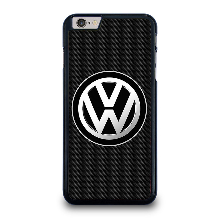 VW VOLKSWAGEN BLACK CARBON iPhone 6 / 6S Plus Case Cover