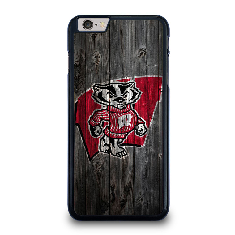 WISCONSIN BADGERS WOOD LOGO iPhone 6 / 6S Plus Case Cover