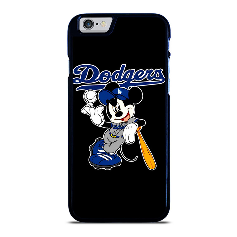 LOS ANGELES DODGERS MICKEY MOUSE BLACK iPhone 6 / 6S Case Cover