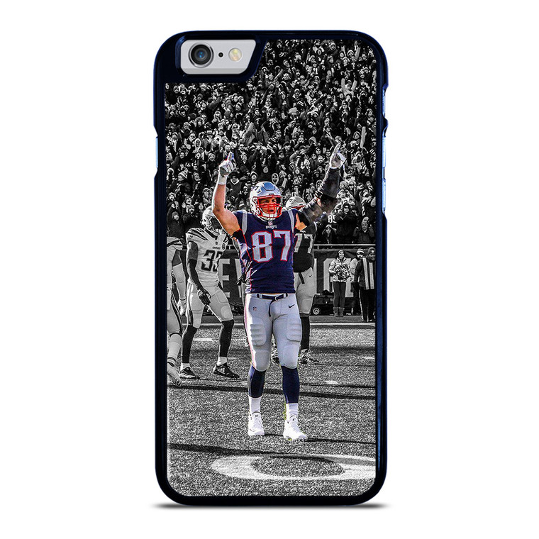 ROB GRONKOWSKI NEW ENGLAND PATRIOTS BLACK WHITE iPhone 6 / 6S Case Cover
