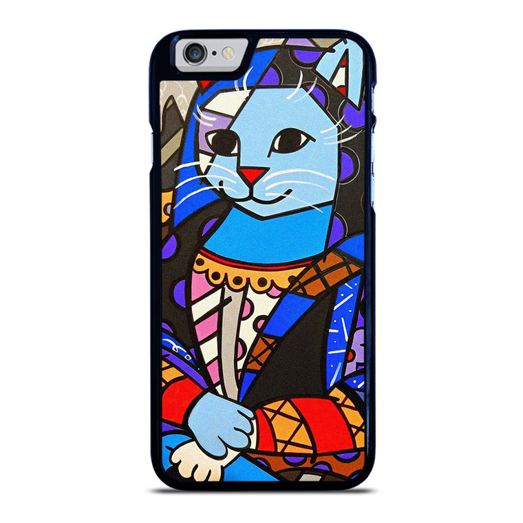 ROMERO BRITTO CAT MONALISA iPhone 6 / 6S Case Cover