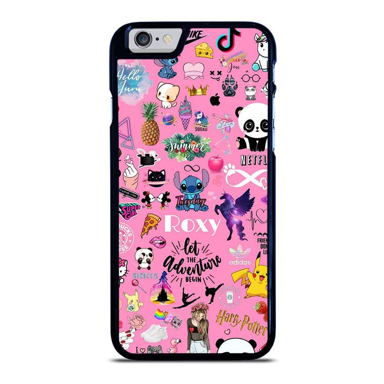 ROXY CARTOON PINK COLLAGE iPhone 6 / 6S Case Cover