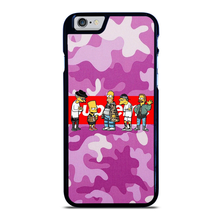 SUPREME THE SIMPSONS CAMO PURPLE iPhone 6 / 6S Case Cover