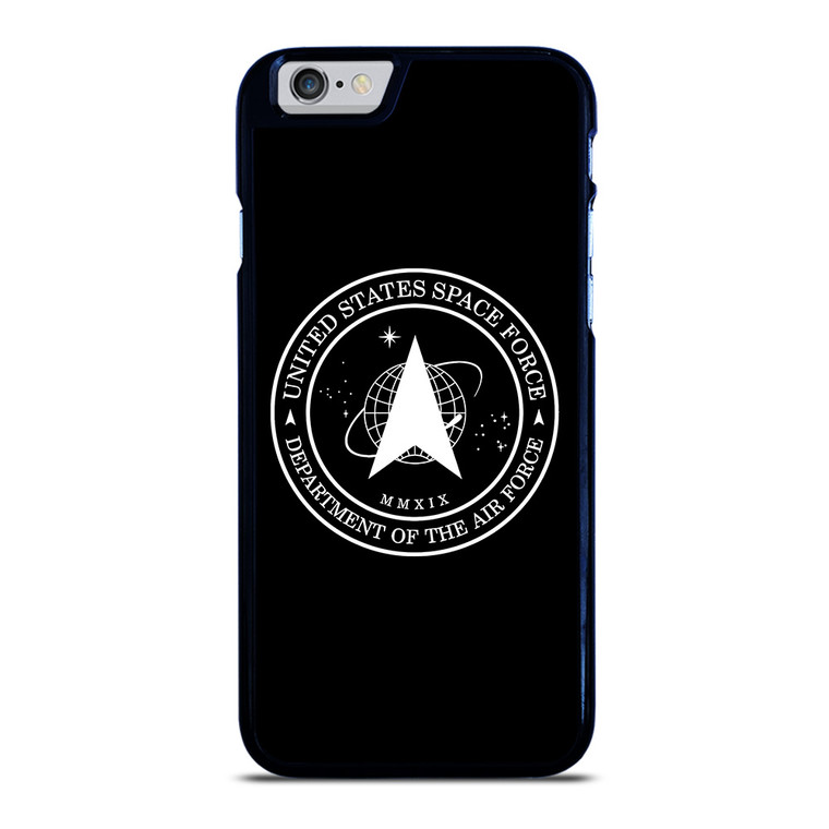 UNITED STATES SPACE FORCE BLACK iPhone 6 / 6S Case Cover