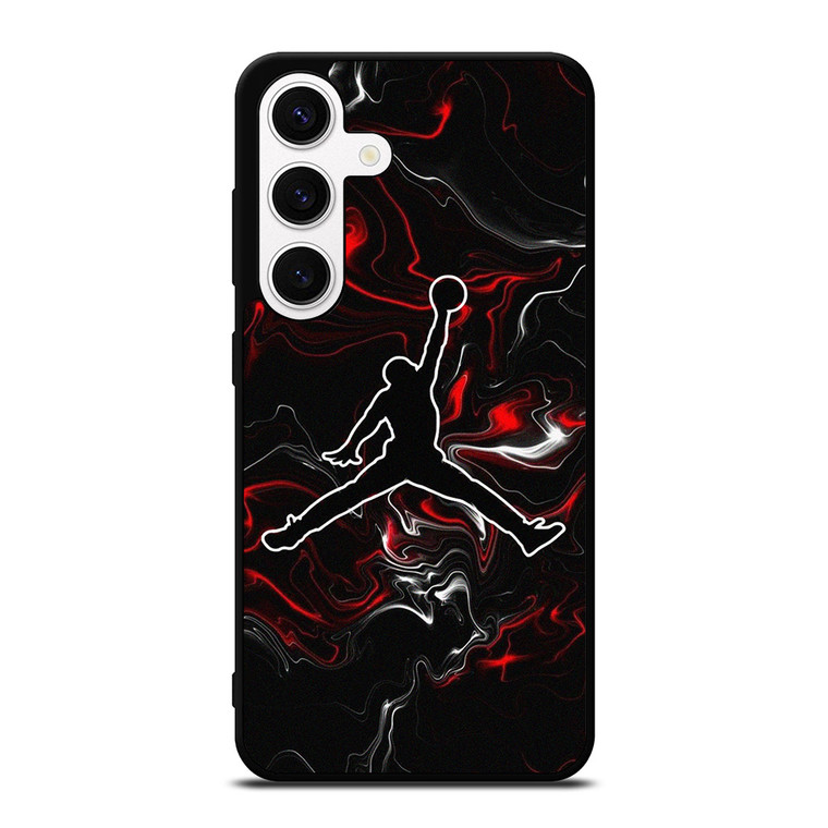 AIR JORDAN MELTED MARBLE LOGO   Samsung Galaxy S24 Case Cover