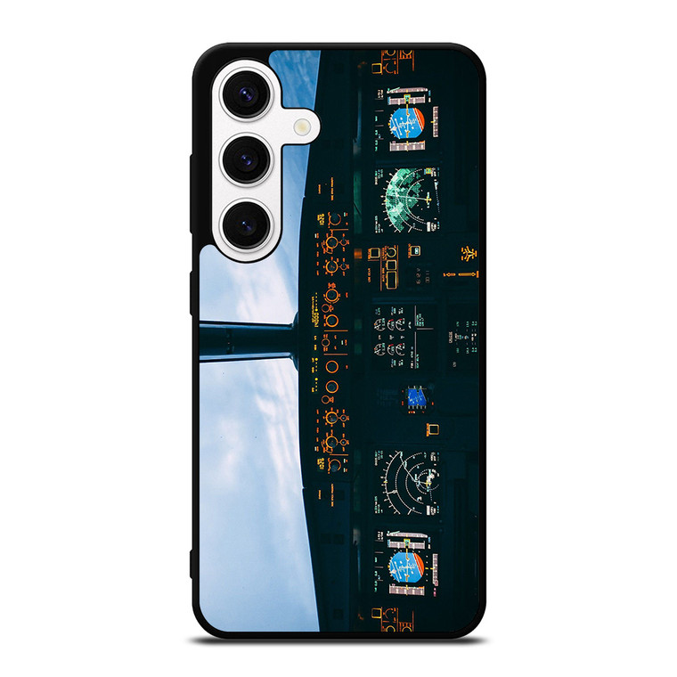 AIRBUS PLANE COCKPIT   Samsung Galaxy S24 Case Cover AIRBUS PLANE COCKPIT   Samsung Galaxy S24 Case Cover