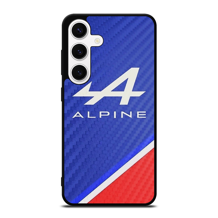 ALPINE AUTOMOBILES BLUE CARBON   Samsung Galaxy S24 Case Cover