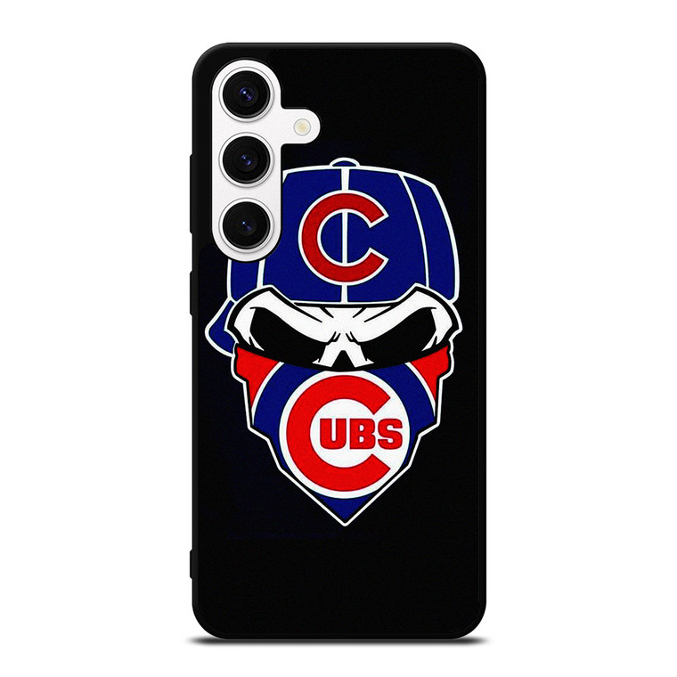 CHICAGO CUBS SKULL   Samsung Galaxy S24 Case Cover