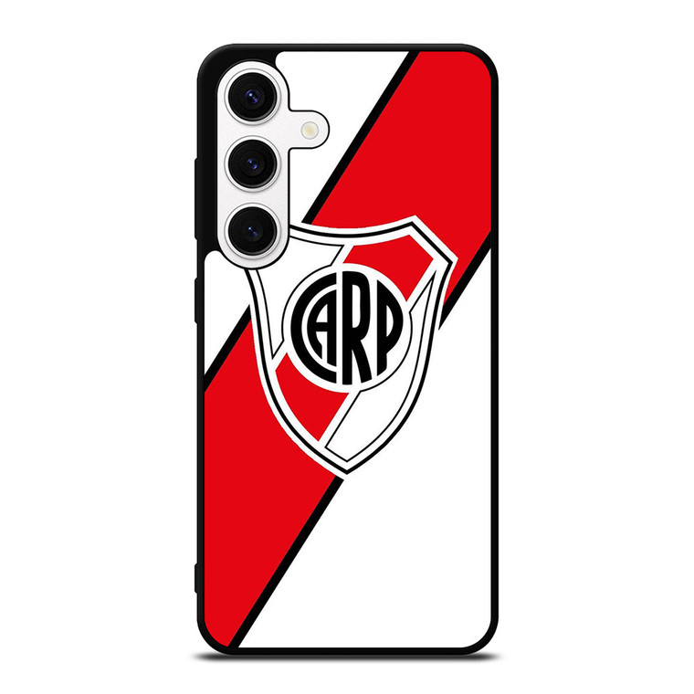 CLUB ATLETICO RIVER PLATE STRIPE LOGO   Samsung Galaxy S24 Case Cover