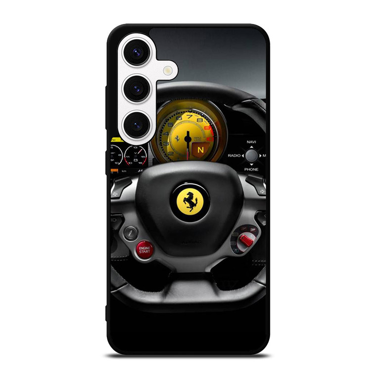 FERRARI BELLISSIMA STEERING WHEEL   Samsung Galaxy S24 Case Cover