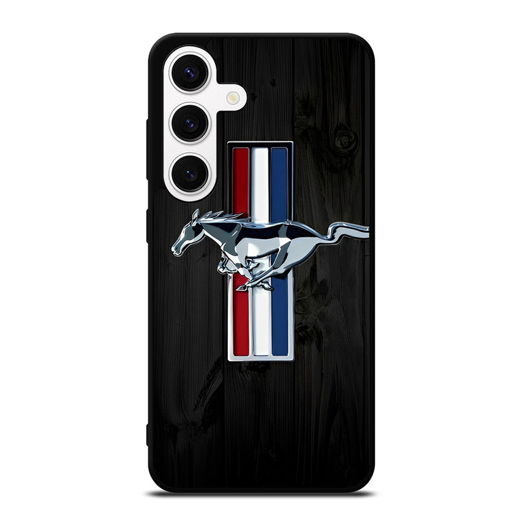 FORD MUSTANG WOOD EMBLEM   Samsung Galaxy S24 Case Cover