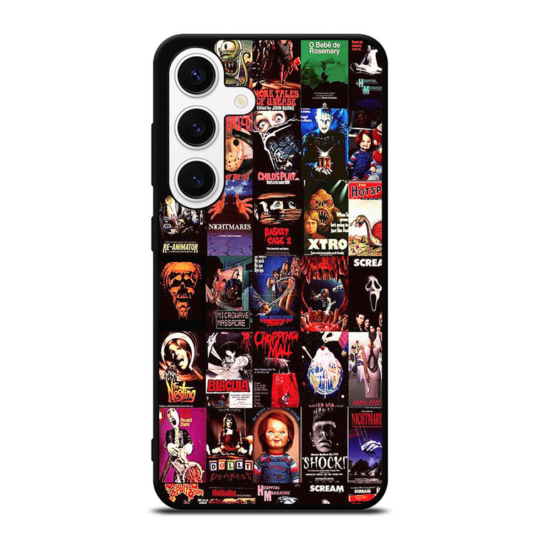 HORROR MOVIES POSTERS COLLAGE Samsung Galaxy S24 Case Cover