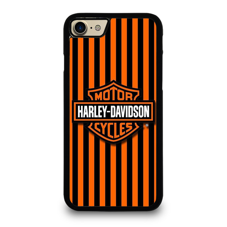 HARLEY DAVIDSON MOTOR CYCLES ORANGE STRIPE  iPhone 7 / 8 Case Cover