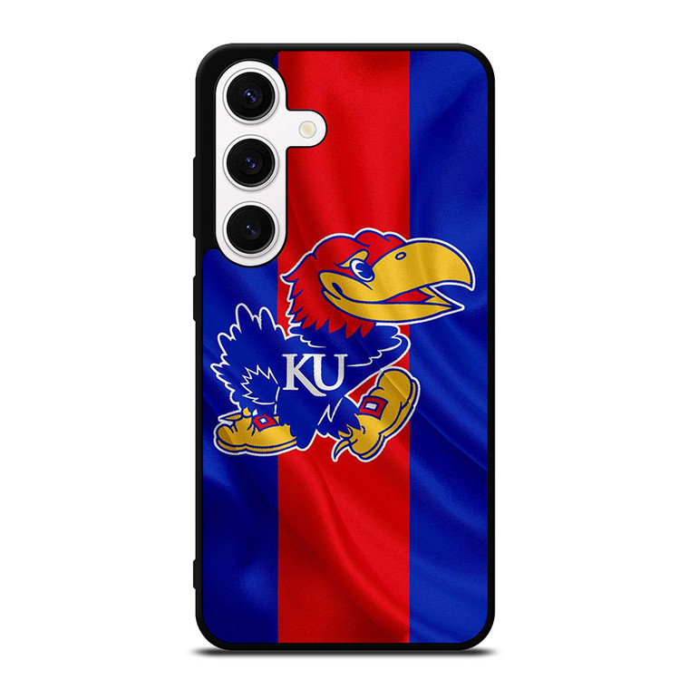KANSAS JAYHAWKS FOOTBALL FLAG Samsung Galaxy S24 Case Cover