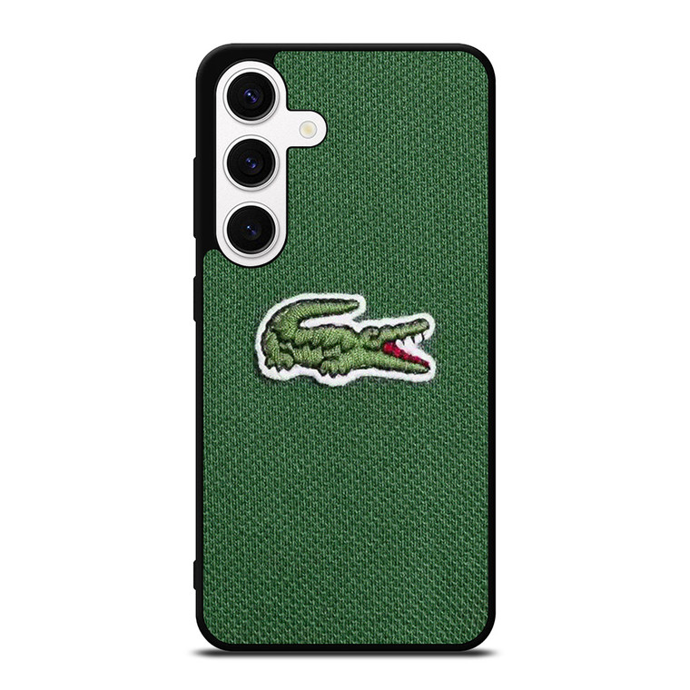 LACOSTE CROCODILE FABRIC LOGO Samsung Galaxy S24 Case Cover