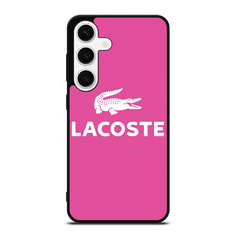 LACOSTE PINK LOGO Samsung Galaxy S24 Case Cover LACOSTE PINK LOGO Samsung Galaxy S24 Case Cover