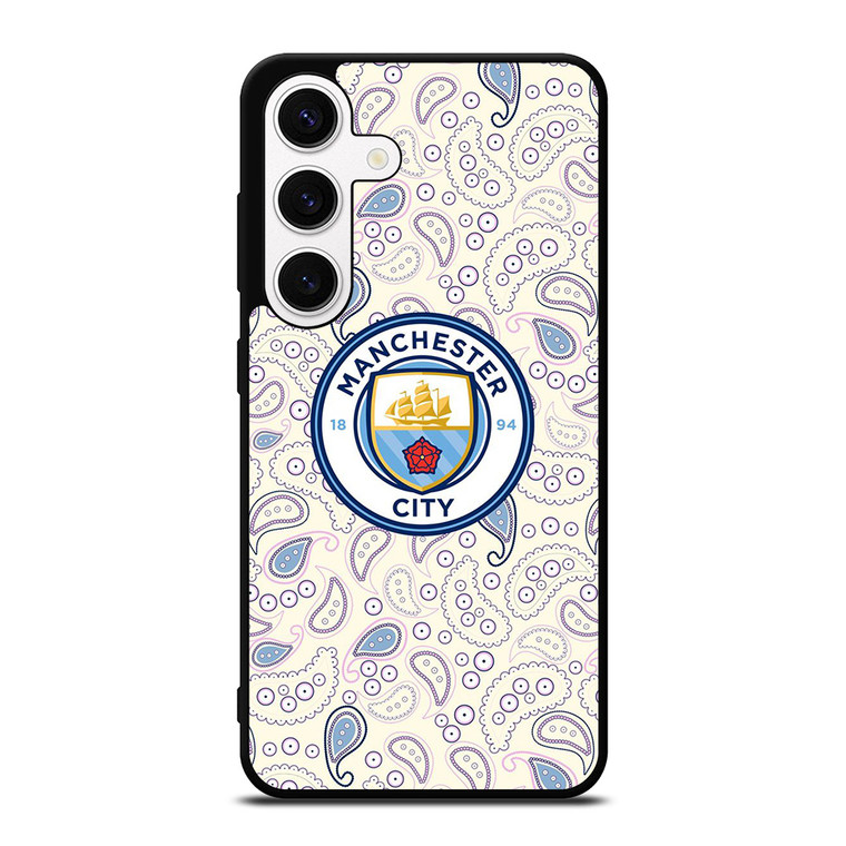 MANCHESTER CITY PUMA PATTERN Samsung Galaxy S24 Case Cover