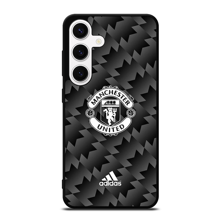MANCHESTER UNITED ADIDAS BLACK KIT Samsung Galaxy S24 Case Cover
