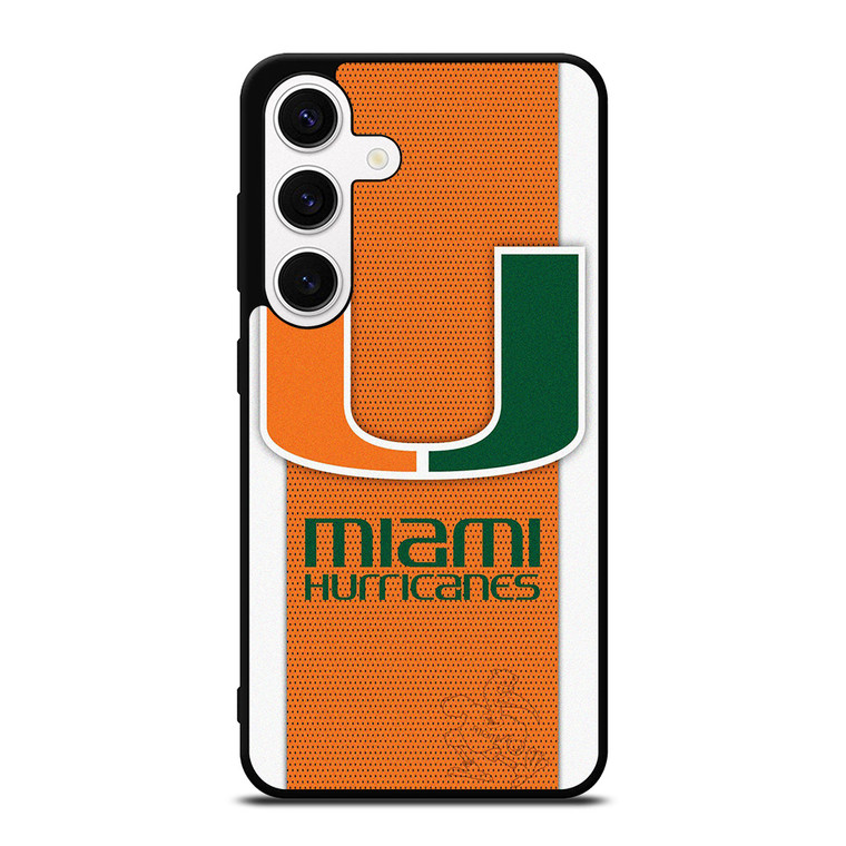 MIAMI HURRICANES SYMBOL CARBON Samsung Galaxy S24 Case Cover