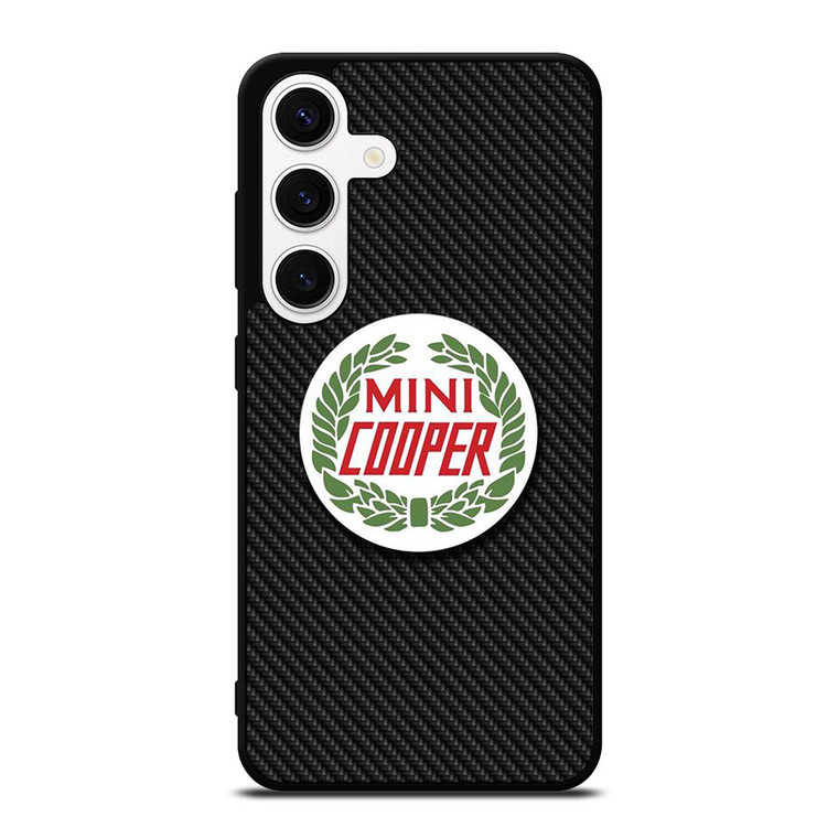 MINI COOPER CLASSIC CARBON EMBLEM Samsung Galaxy S24 Case Cover