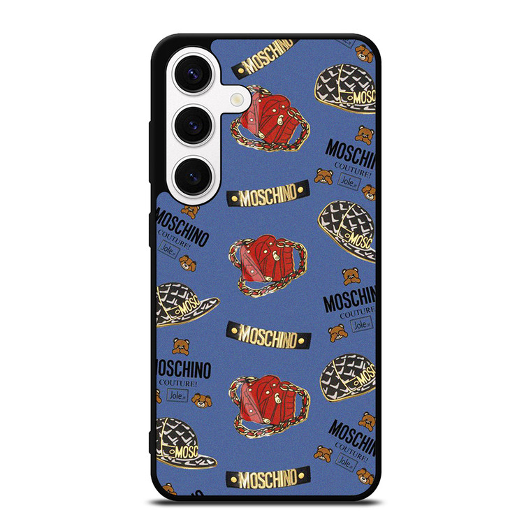 MOSCHINO COUTURE BEAR PATTERN Samsung Galaxy S24 Case Cover