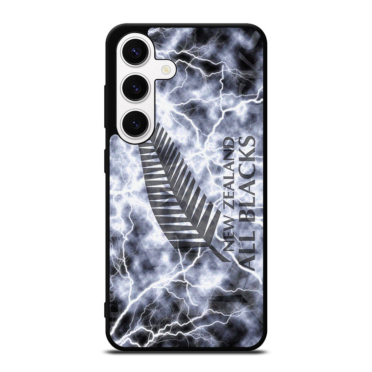 NEW ZEALAND ALL BLACK LIGHTNING LOGO Samsung Galaxy S24 Case Cover NEW ZEALAND ALL BLACK LIGHTNING LOGO Samsung Galaxy S24 Case Cover