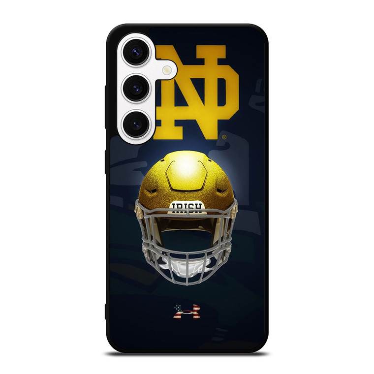 NOTRE DAME FIGHTING IRISH HELMET UNDER ARMOUR Samsung Galaxy S24 Case Cover