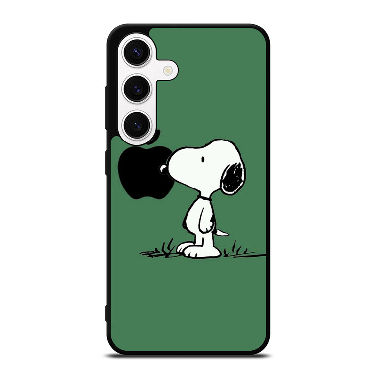 PEANUTS SNOOPY DOG APPLE LOGO Samsung Galaxy S24 Case Cover