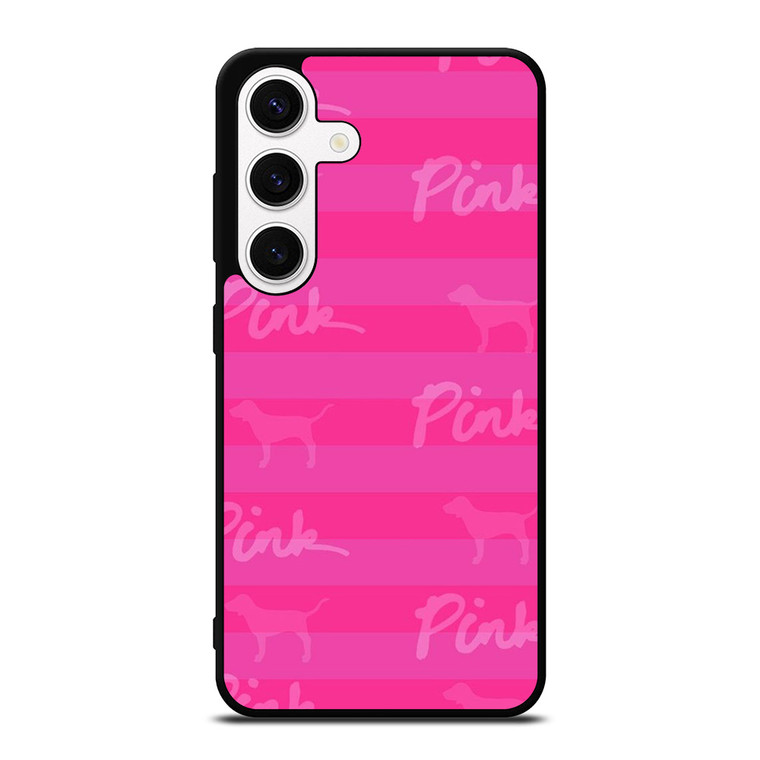 PINK NATION LUXE DOG STRIPE Samsung Galaxy S24 Case Cover
