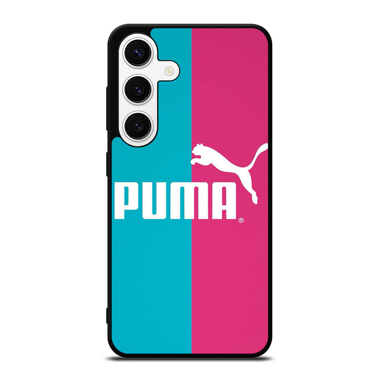 PUMA BLUE PINK LOGO Samsung Galaxy S24 Case Cover