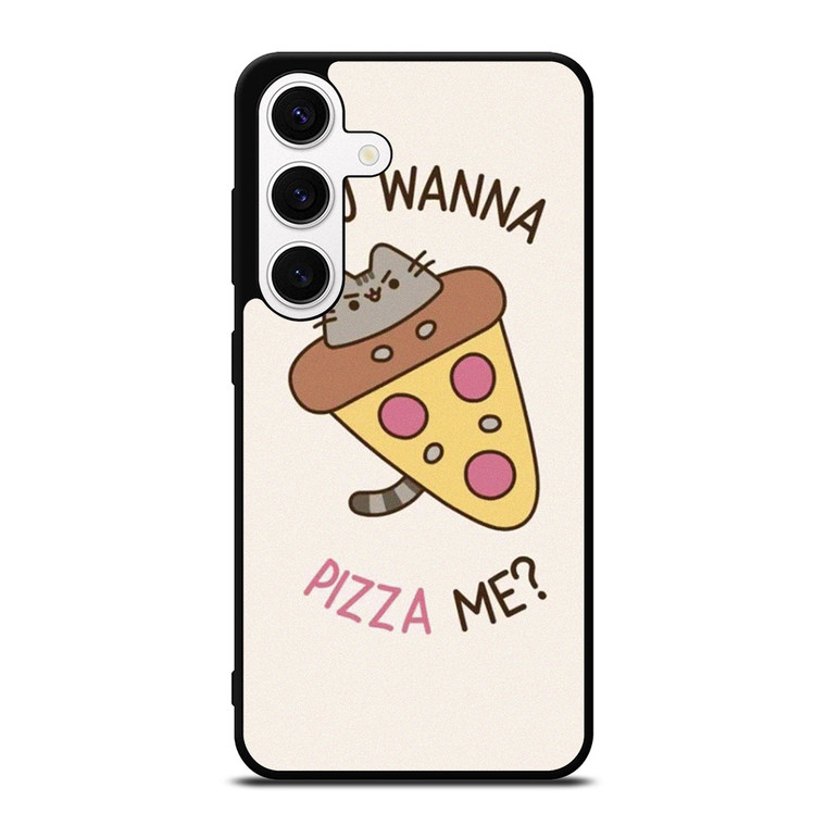 PUSHEEN THE CAT PIZZA Samsung Galaxy S24 Case Cover