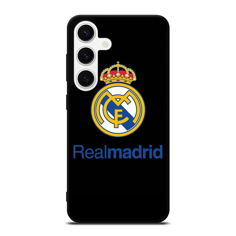 REAL MADRID FOOTBALL BLACK LOGO Samsung Galaxy S24 Case Cover