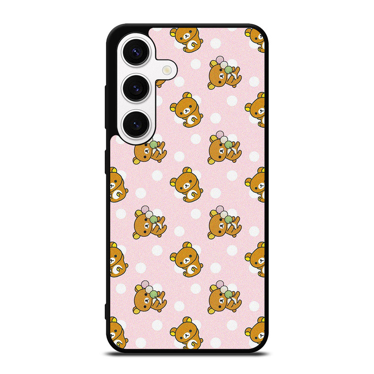 RILAKKUMA BEAR PATTERN Samsung Galaxy S24 Case Cover
