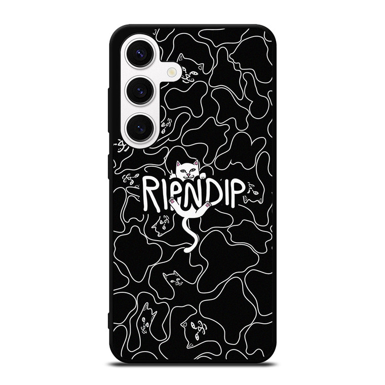 RIPNDIP BLACK DOODLE LOGO Samsung Galaxy S24 Case Cover