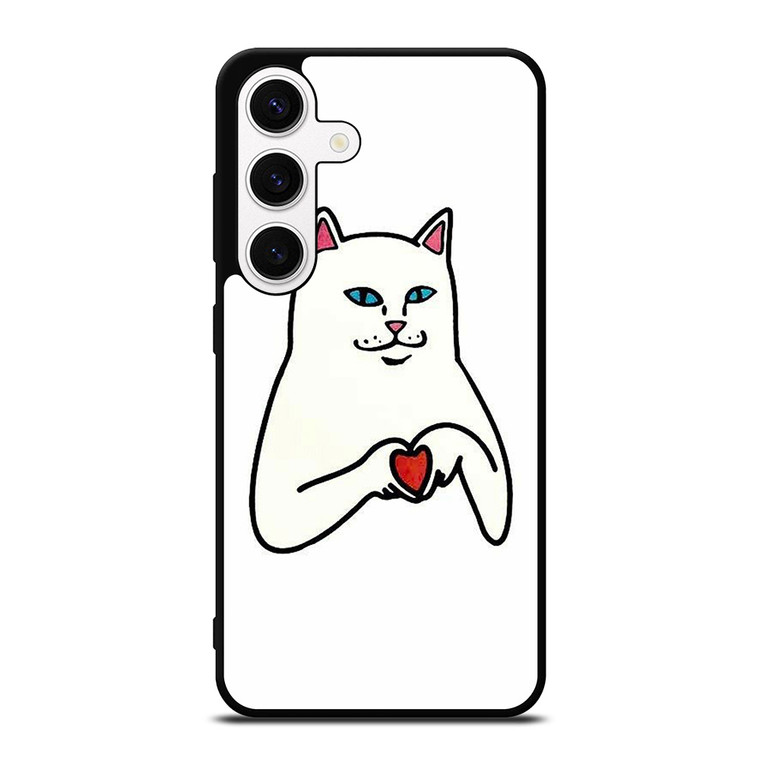 RIPNDIP CAT LOVE SIGN Samsung Galaxy S24 Case Cover RIPNDIP CAT LOVE SIGN Samsung Galaxy S24 Case Cover