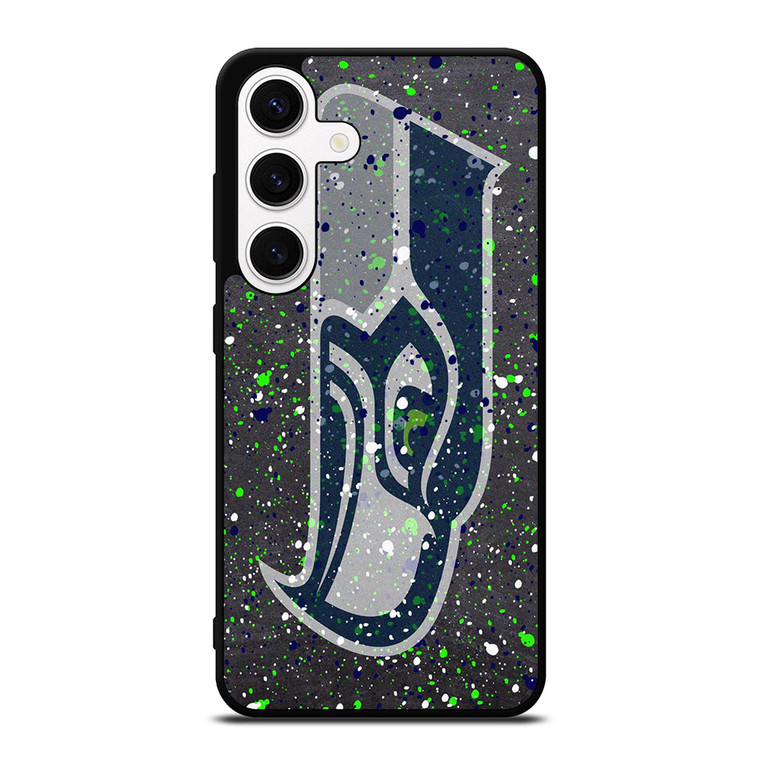 SEATTLE SEAHAWKS SPLASHED LOGO Samsung Galaxy S24 Case Cover