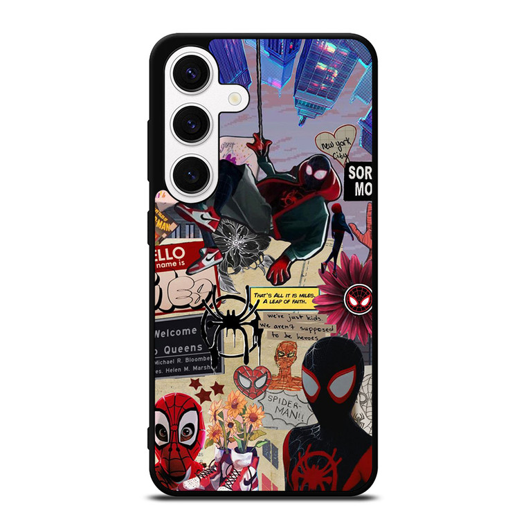 SPIDERMAN INTO THE SPIDER VERSE COLLAGE Samsung Galaxy S24 Case Cover