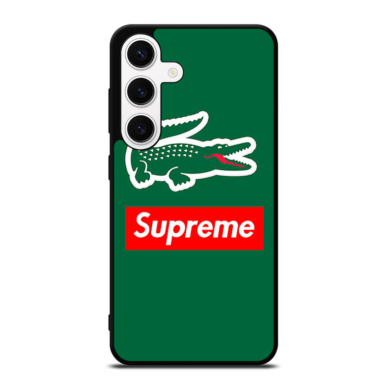 SUPREME X LACOSTE LOGO Samsung Galaxy S24 Case Cover