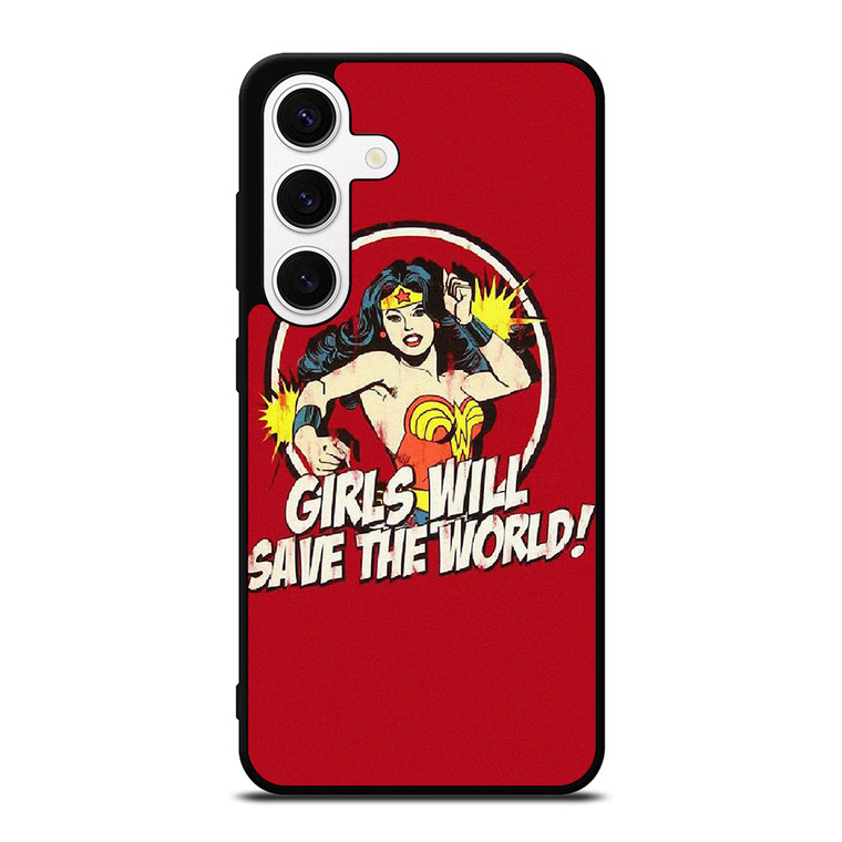 WONDER WOMAN CARTOON BADGE Samsung Galaxy S24 Case Cover