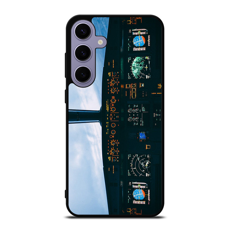 AIRBUS PLANE COCKPIT  Samsung Galaxy S24 Plus Case Cover AIRBUS PLANE COCKPIT  Samsung Galaxy S24 Plus Case Cover