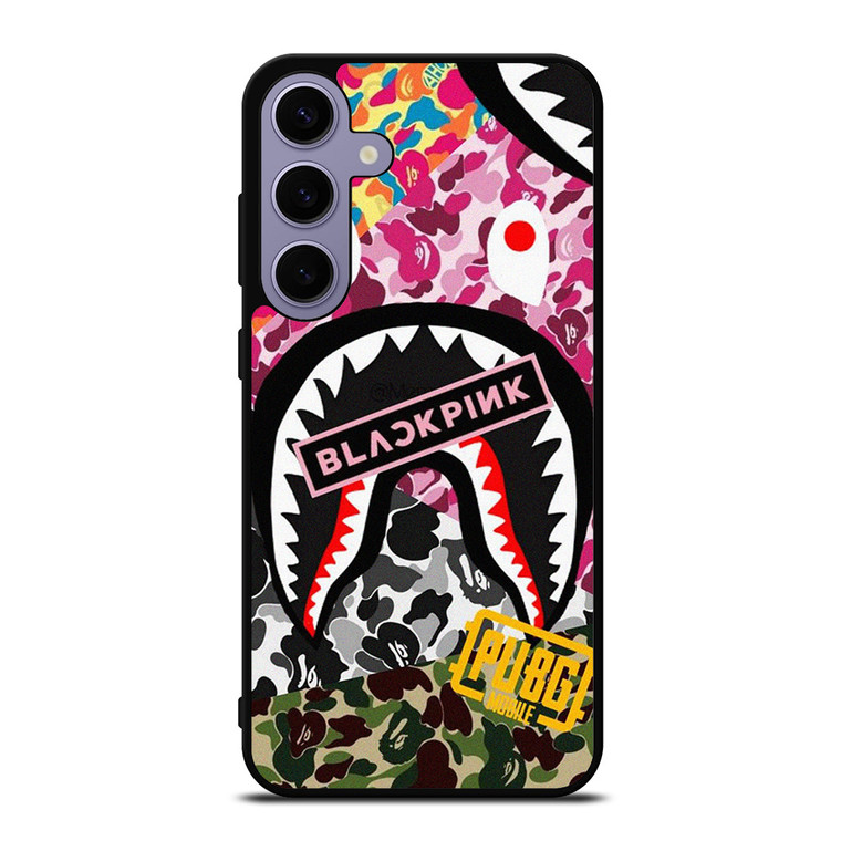 BAPE SHARK BLACKPINK CAMO COLLAGE  Samsung Galaxy S24 Plus Case Cover