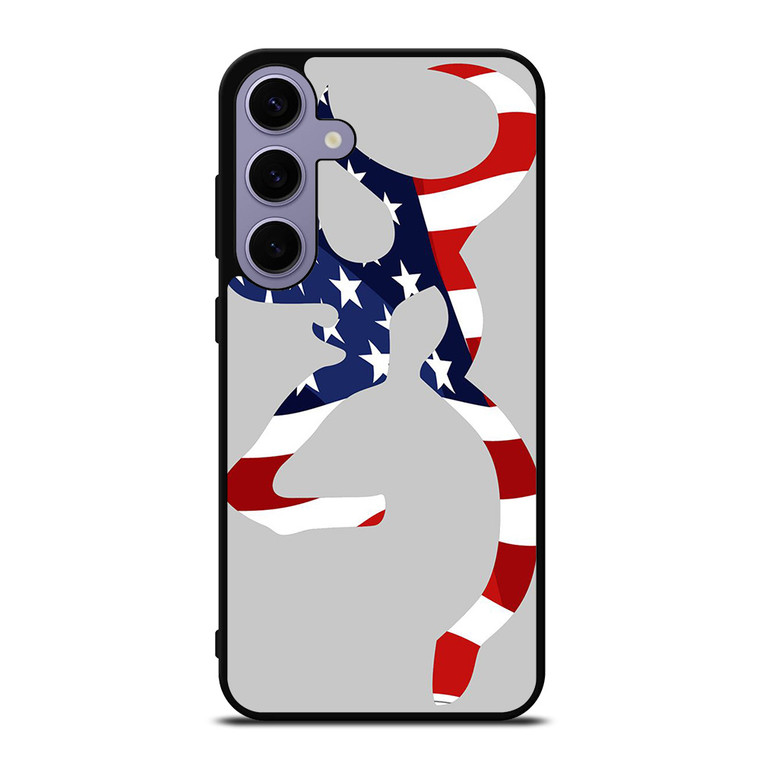 BROWNING DEER USA FLAG LOGO  Samsung Galaxy S24 Plus Case Cover