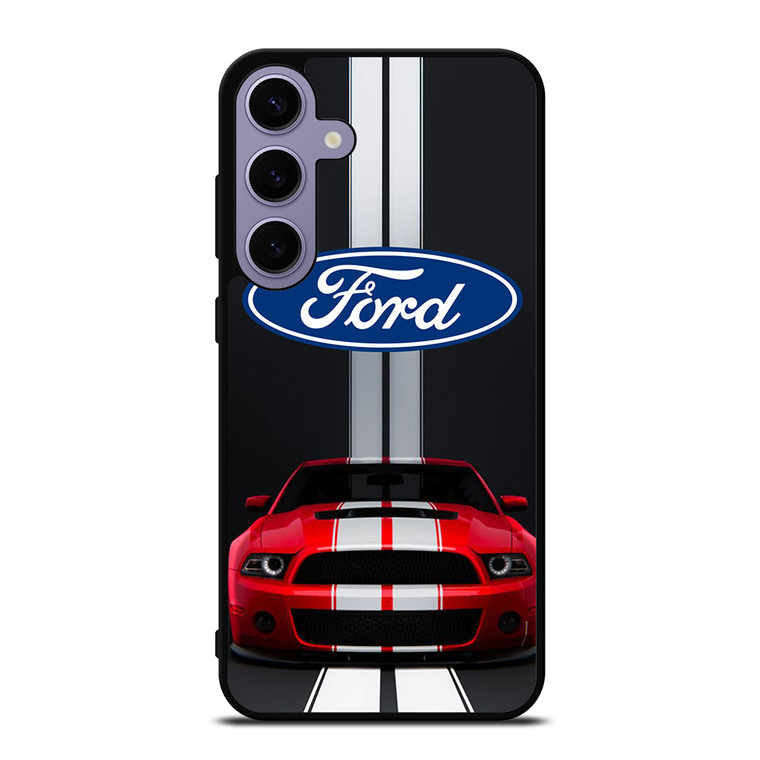FORD MUSTANG RED CAR  Samsung Galaxy S24 Plus Case Cover