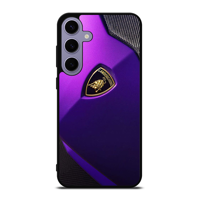 LAMBORGHINI PURPLE CARBON EMBLEM  Samsung Galaxy S24 Plus Case Cover