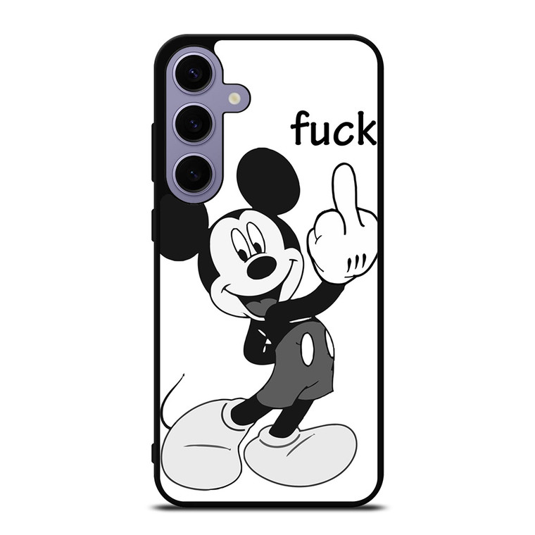 MICKEY MOUSE MIDDLE FINGER FUNNY  Samsung Galaxy S24 Plus Case Cover