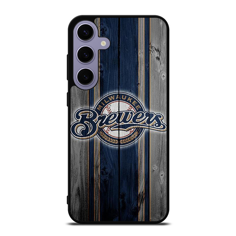 MILWAUKEE BREWERS BASEBALL WOODEN LOGO  Samsung Galaxy S24 Plus Case Cover