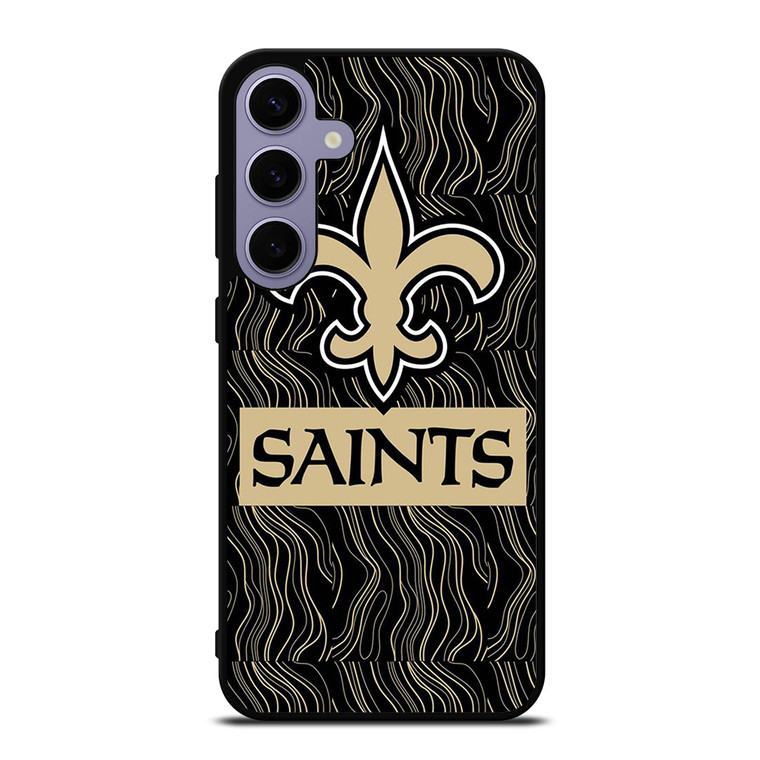 NEW ORLEANS SAINTS FOOTBALL ABSTRACT LINE  Samsung Galaxy S24 Plus Case Cover
