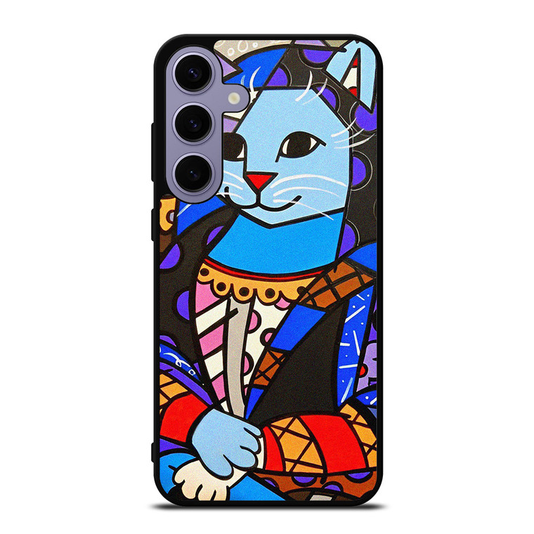 ROMERO BRITTO CAT MONALISA  Samsung Galaxy S24 Plus Case Cover