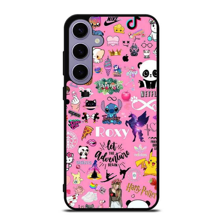ROXY CARTOON PINK COLLAGE  Samsung Galaxy S24 Plus Case Cover ROXY CARTOON PINK COLLAGE  Samsung Galaxy S24 Plus Case Cover