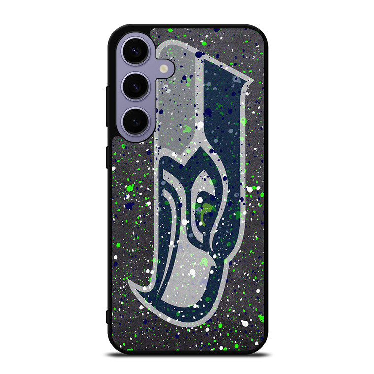 SEATTLE SEAHAWKS SPLASHED LOGO  Samsung Galaxy S24 Plus Case Cover